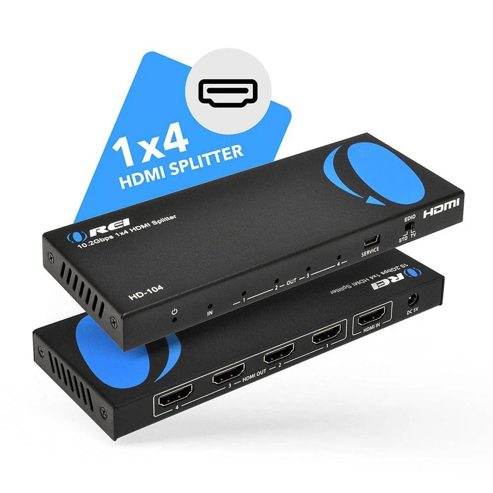 1 Input 4 Output HDMI Splitter with EDID management (HD-104) - Image 2