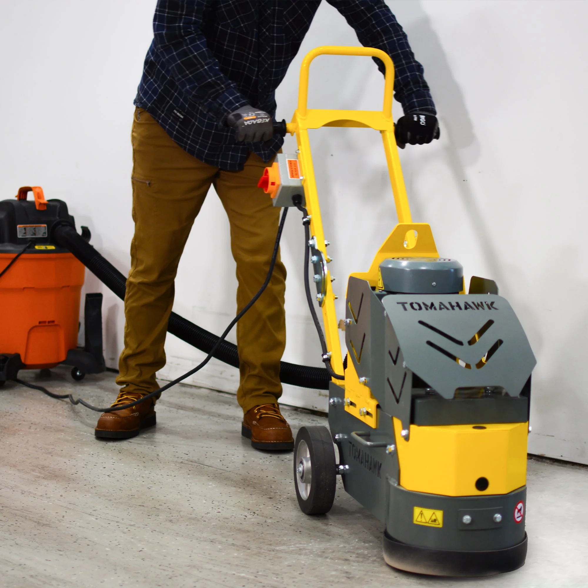 10" Electric Concrete Floor Grinder 1.5HP Motor for Smoothing, Floor Prep, Coatings - Image 9