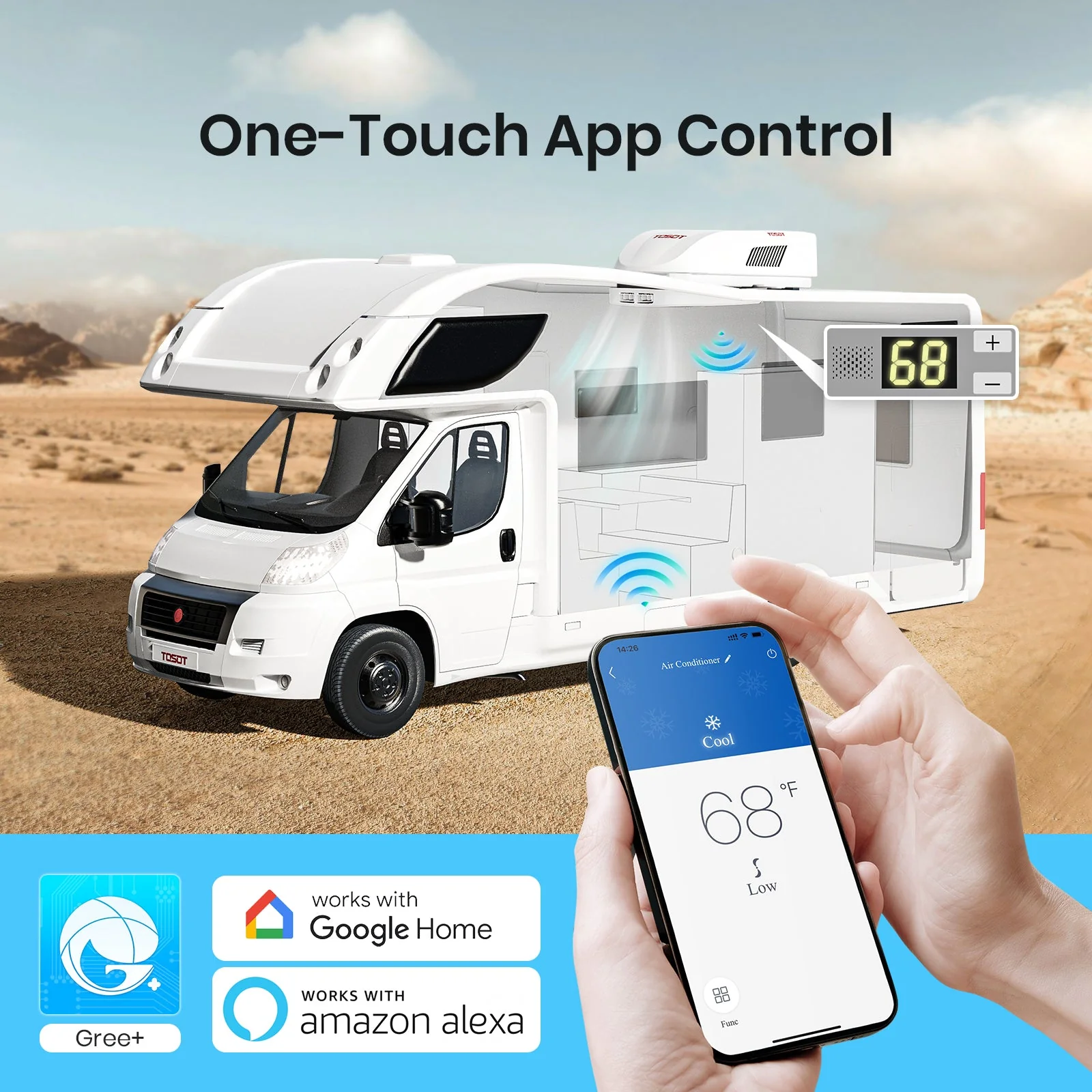 TOSOT - 15,000 BTU RV Air Conditioner with Heat Pump - Image 5