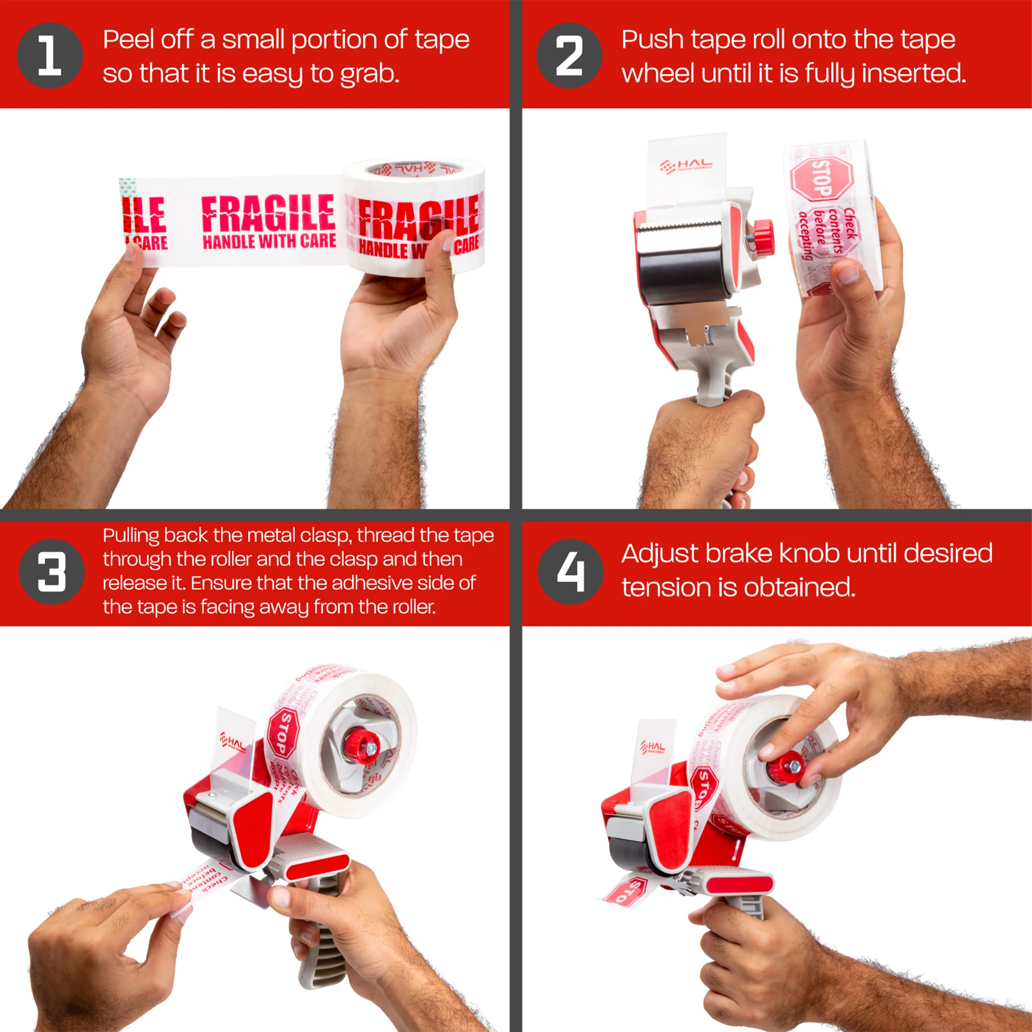 2” Handheld Heavy Duty Tape Dispenser - Image 4