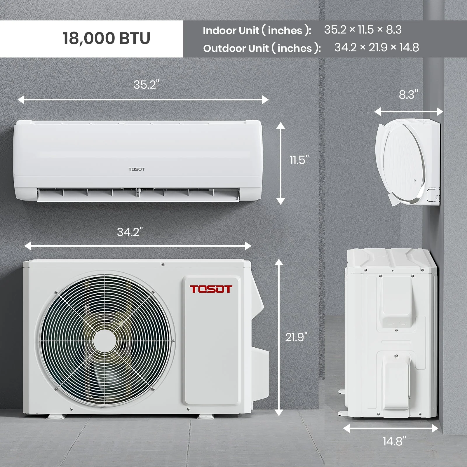 TOSOT - 24,000 BTU Mini-Split Heat Pump Air Conditioner-230V - Image 10