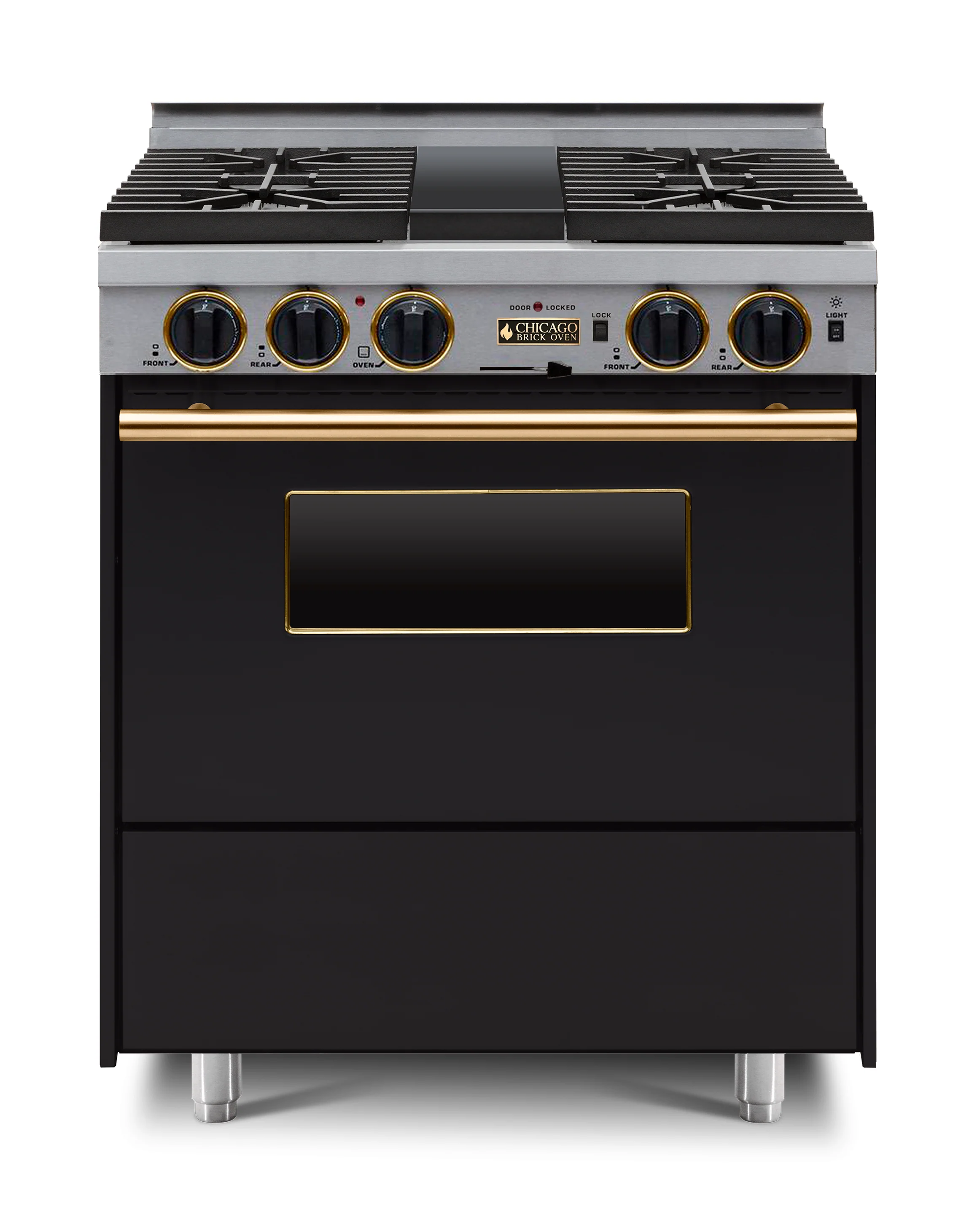 Chicago Brick Oven - 30” Dual-Fuel Self-Cleaning Convection Range - Sealed Burners - Image 6