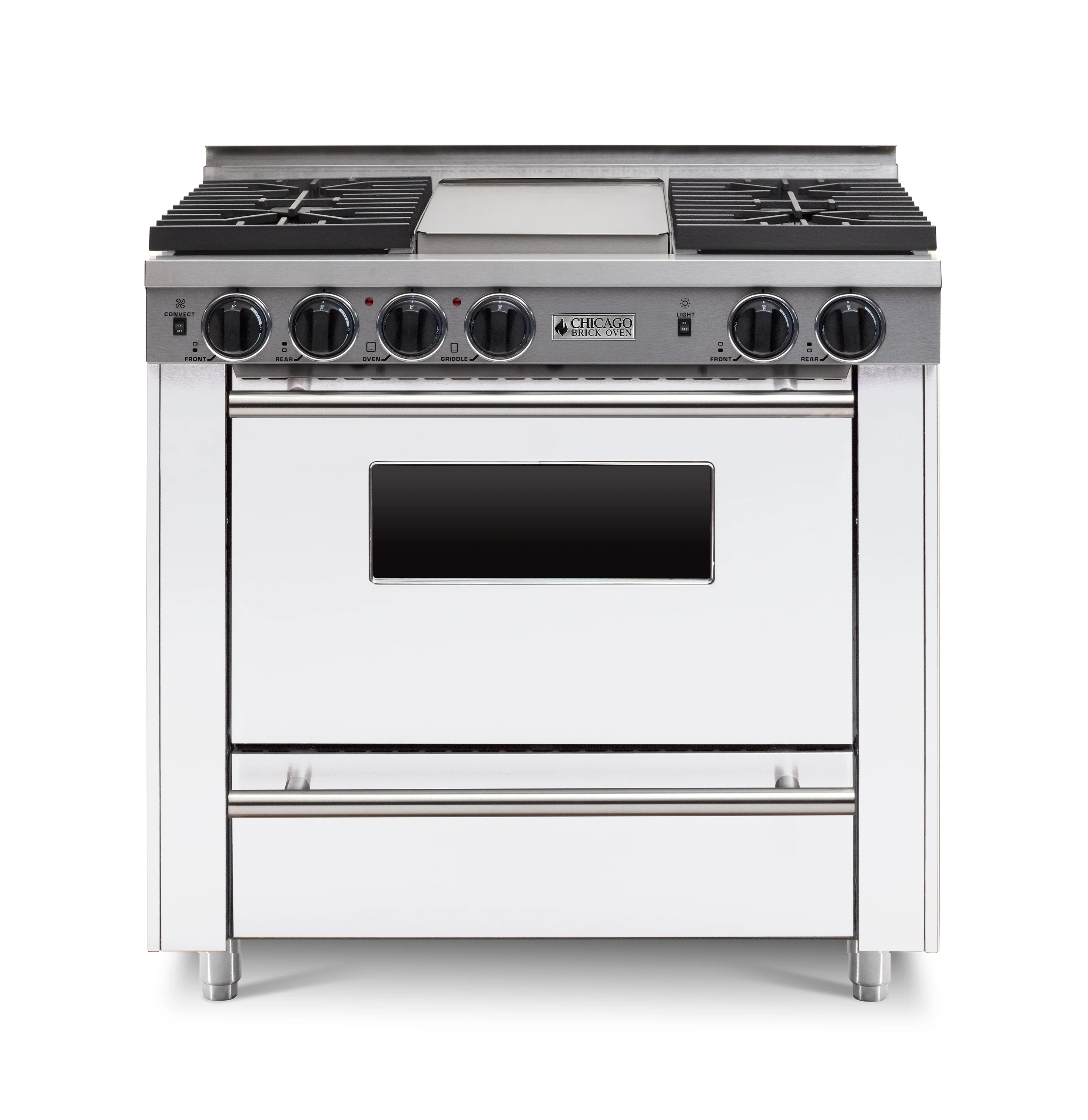 Chicago Brick Oven - 36” All-Gas Convection Range - Sealed Burners (4-6 Burners Option ) - Image 5