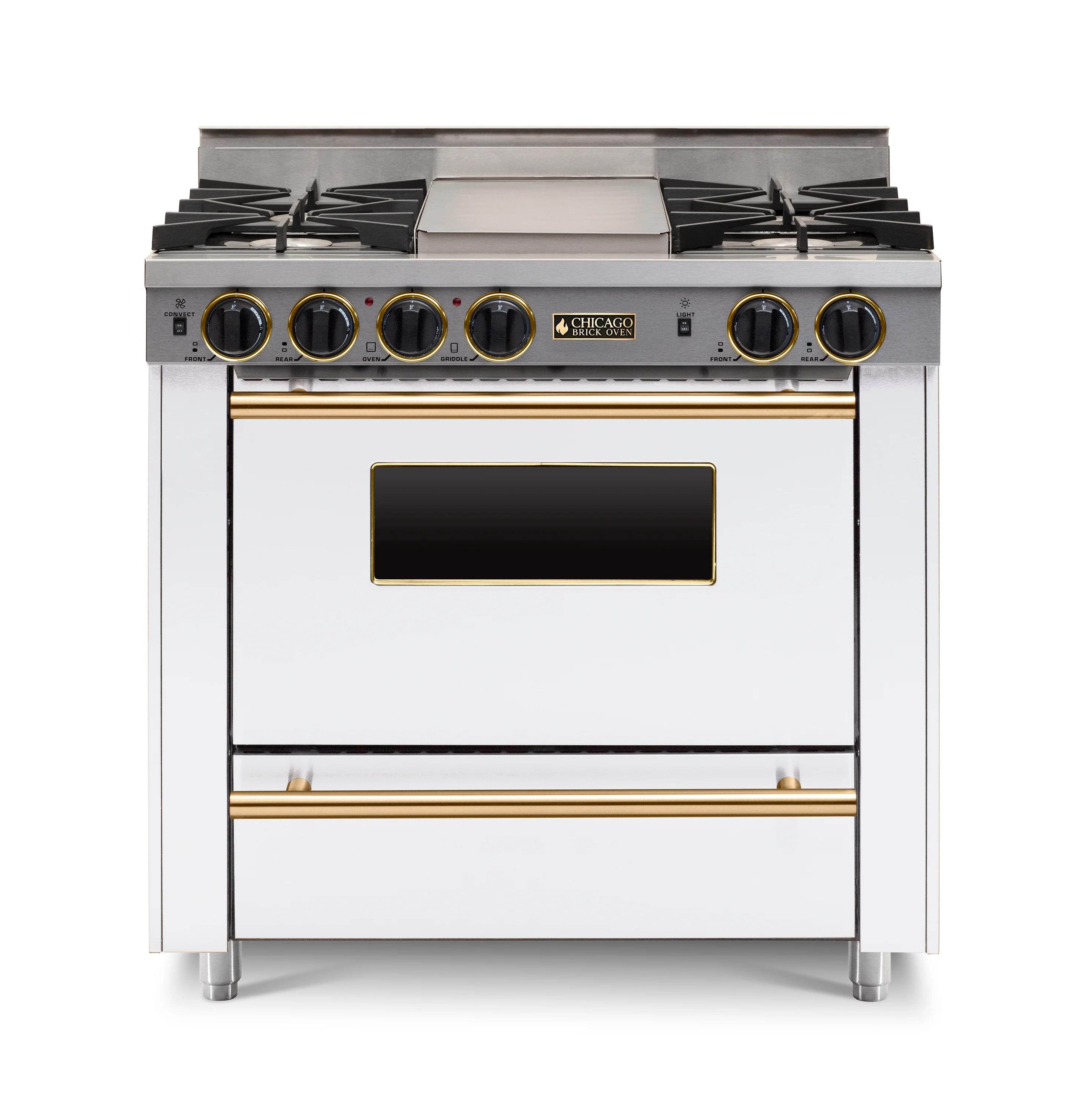 Chicago Brick Oven - 36” All-Gas Range - Open Burner - Image 8