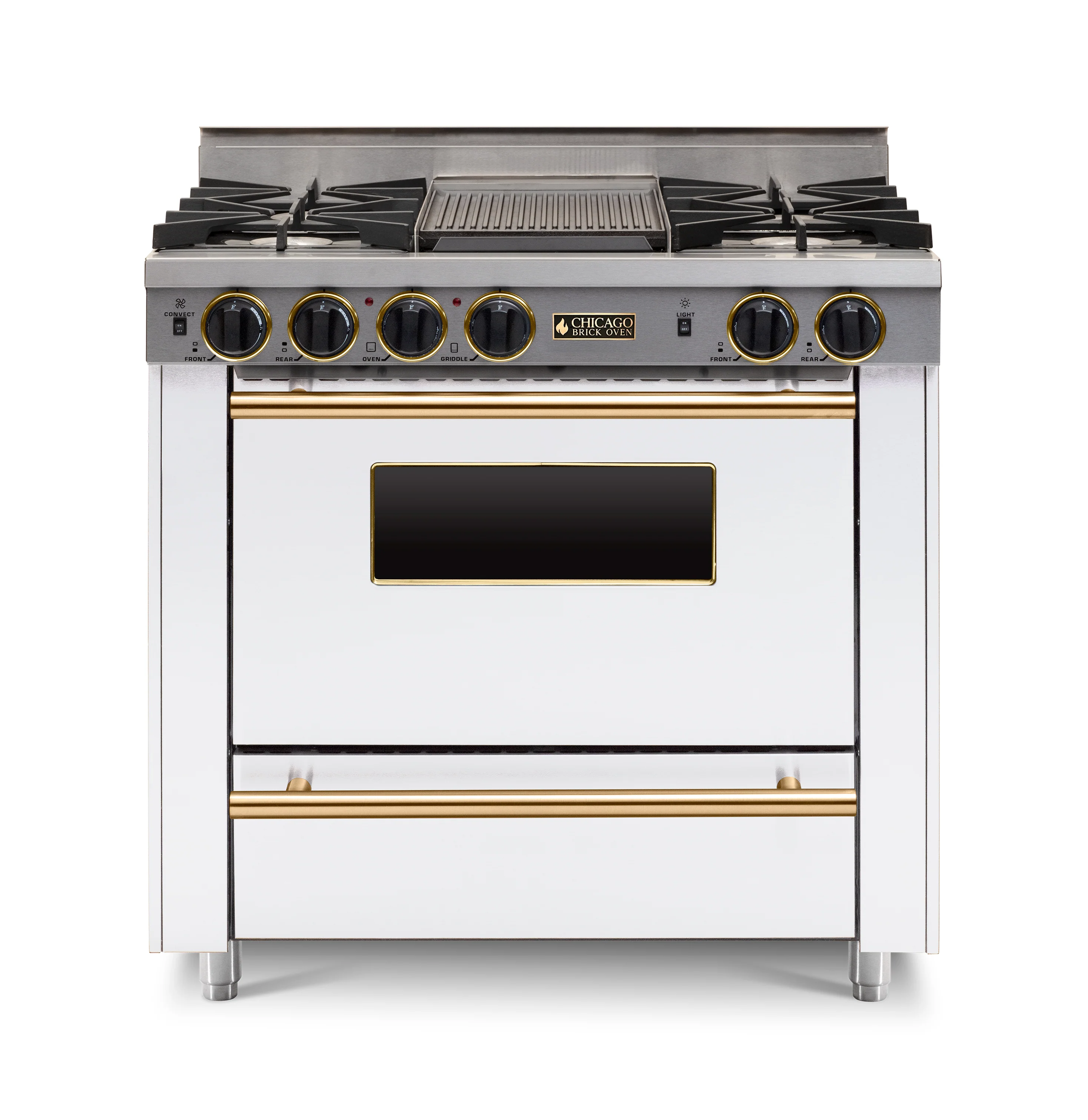 Chicago Brick Oven - 36” LP All-Gas Range - Open Burner - Image 7