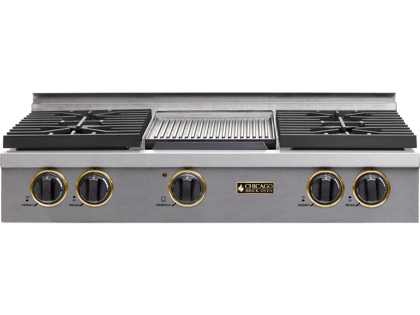 Chicago Brick Oven - 36" LP Gas Rangetop with Sealed Burners (4-6 Burner Options) - Professional-Grade Performance - Image 2