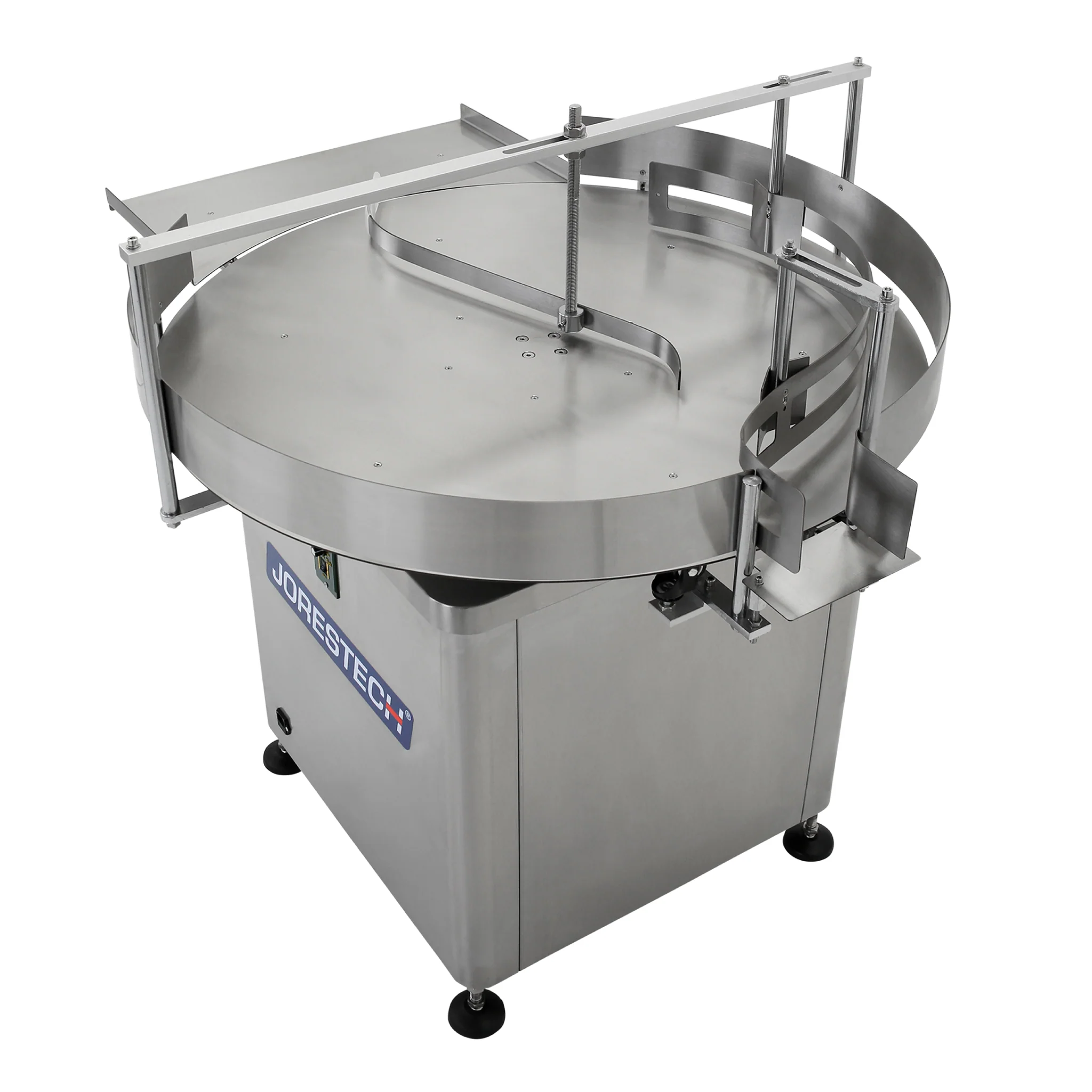 39" Stainless Steel Rotary Accumulation Table and Container Unscrambler - Image 2