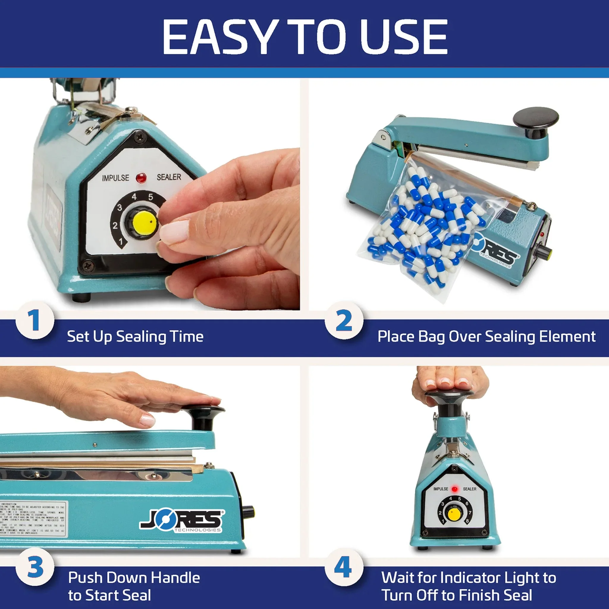 4” Manual Impulse Bag Sealer - Image 4