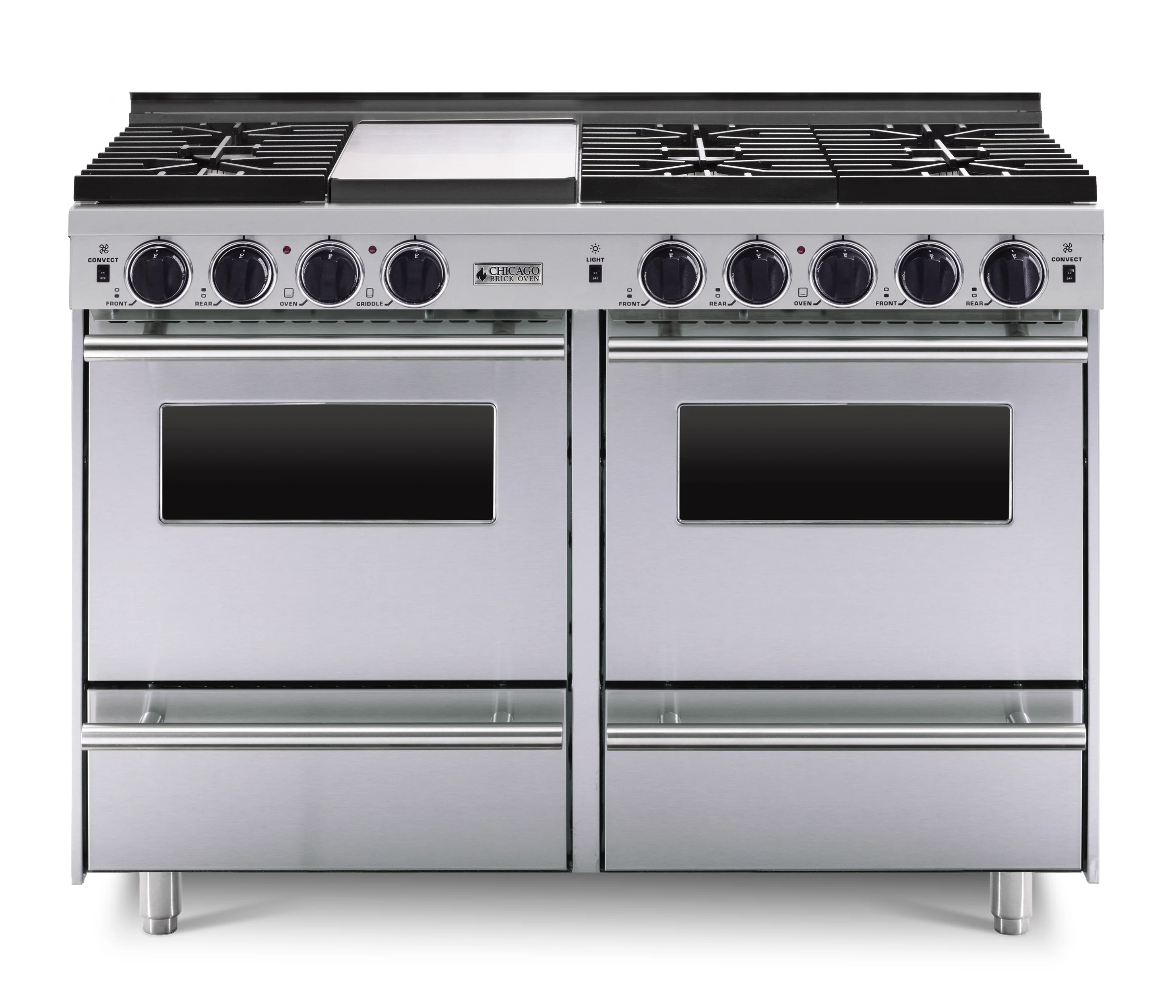 Chicago Brick Oven - 48" All-Gas Convection Range - Sealed Burners - Image 2