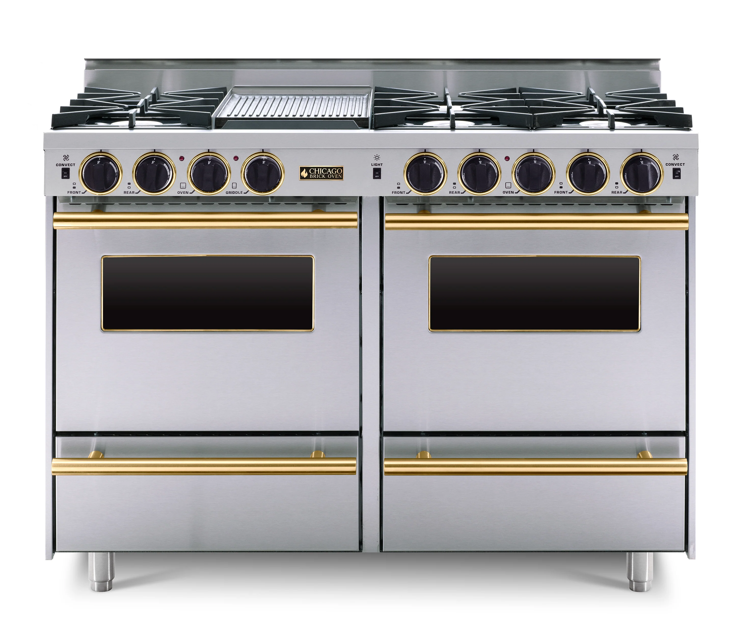 Chicago Brick Oven - 48" All-Gas Range - Open Burners - Image 3