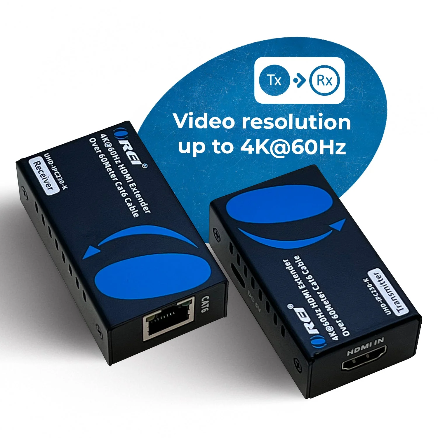 4K HDMI Extender Over CAT6/7 -230 ft - EDID & Power Over Cable  (UHD-IPC230-K) - Image 3