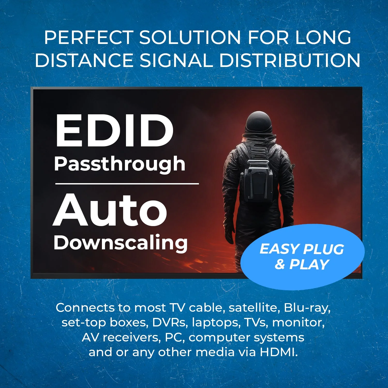 4K HDMI Extender Over CAT6/7 -230 ft - EDID & Power Over Cable  (UHD-IPC230-K) - Image 7