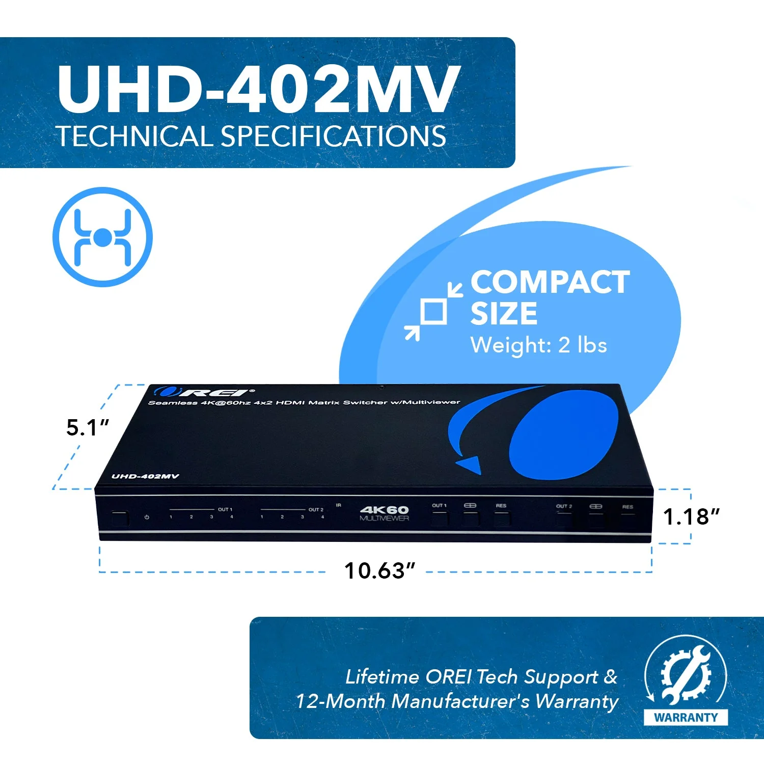 4K Quad Multi-Viewer 4x2 Seamless Switch (UHD-402MV) - Image 5