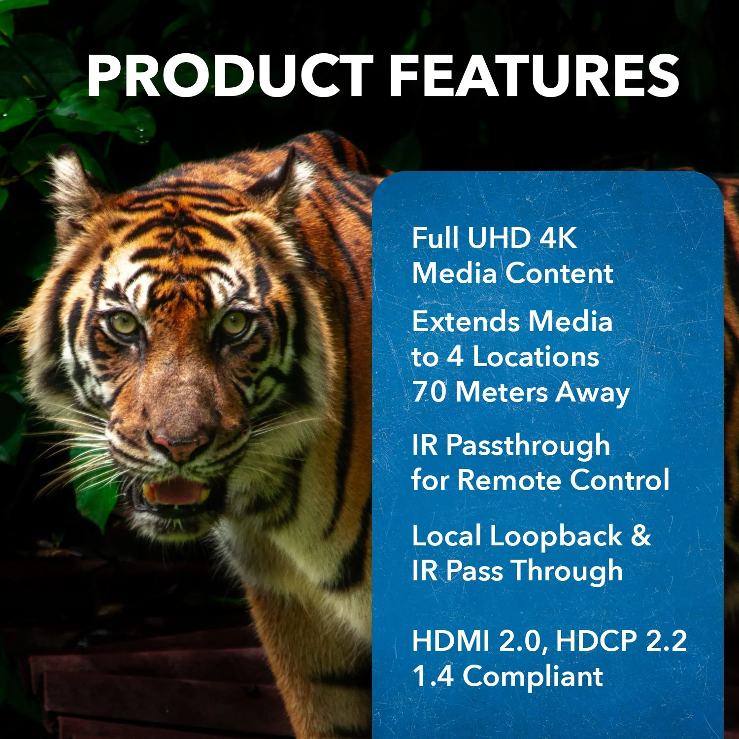 4x4 HDMI Matrix Extender - UltraHD 4K@60Hz Over Single CAT6/7 Cable (UHD48-EX230-K) - Image 9