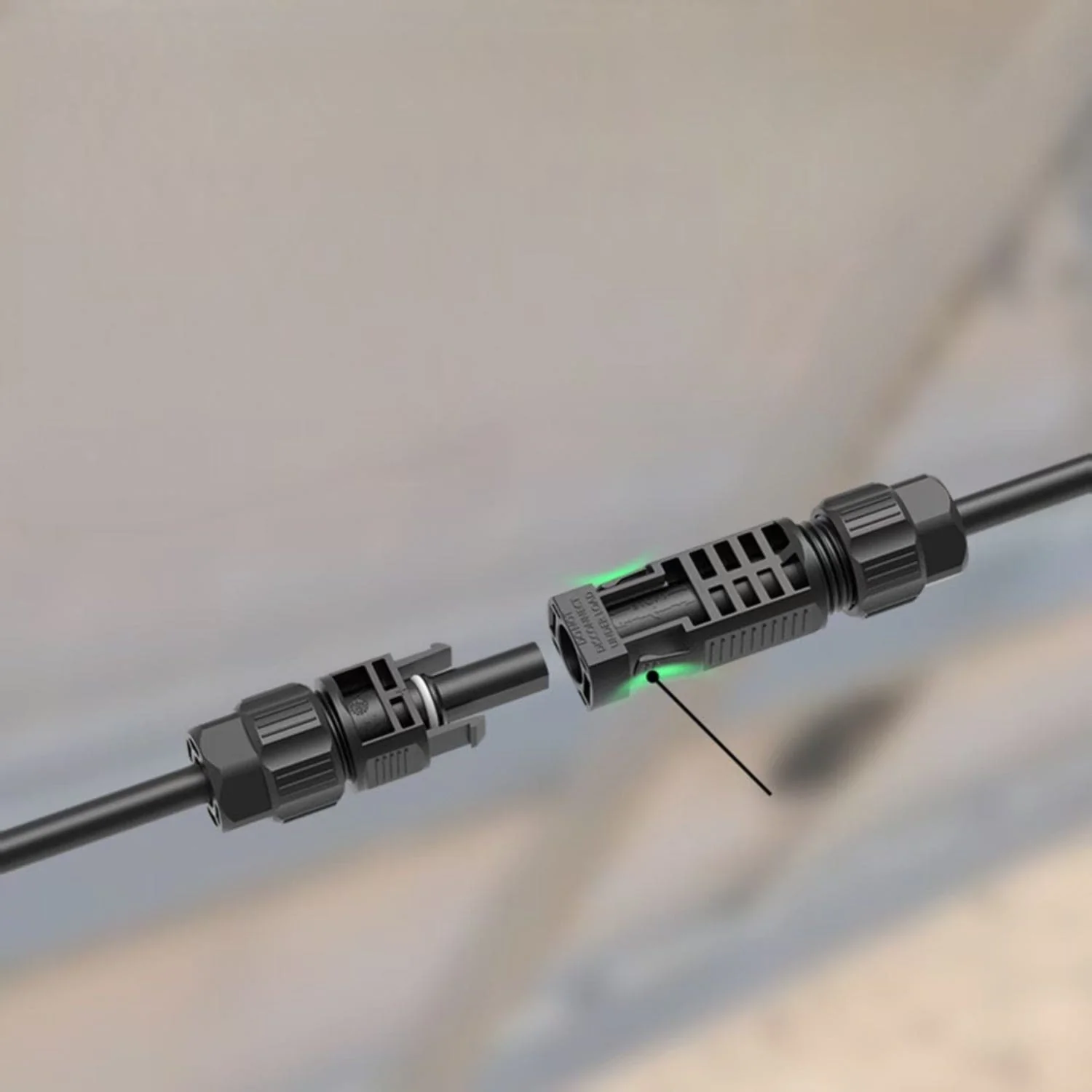 50 Foot Quick Release MC4 Extension Cables for MyGrid 10K System - Image 3
