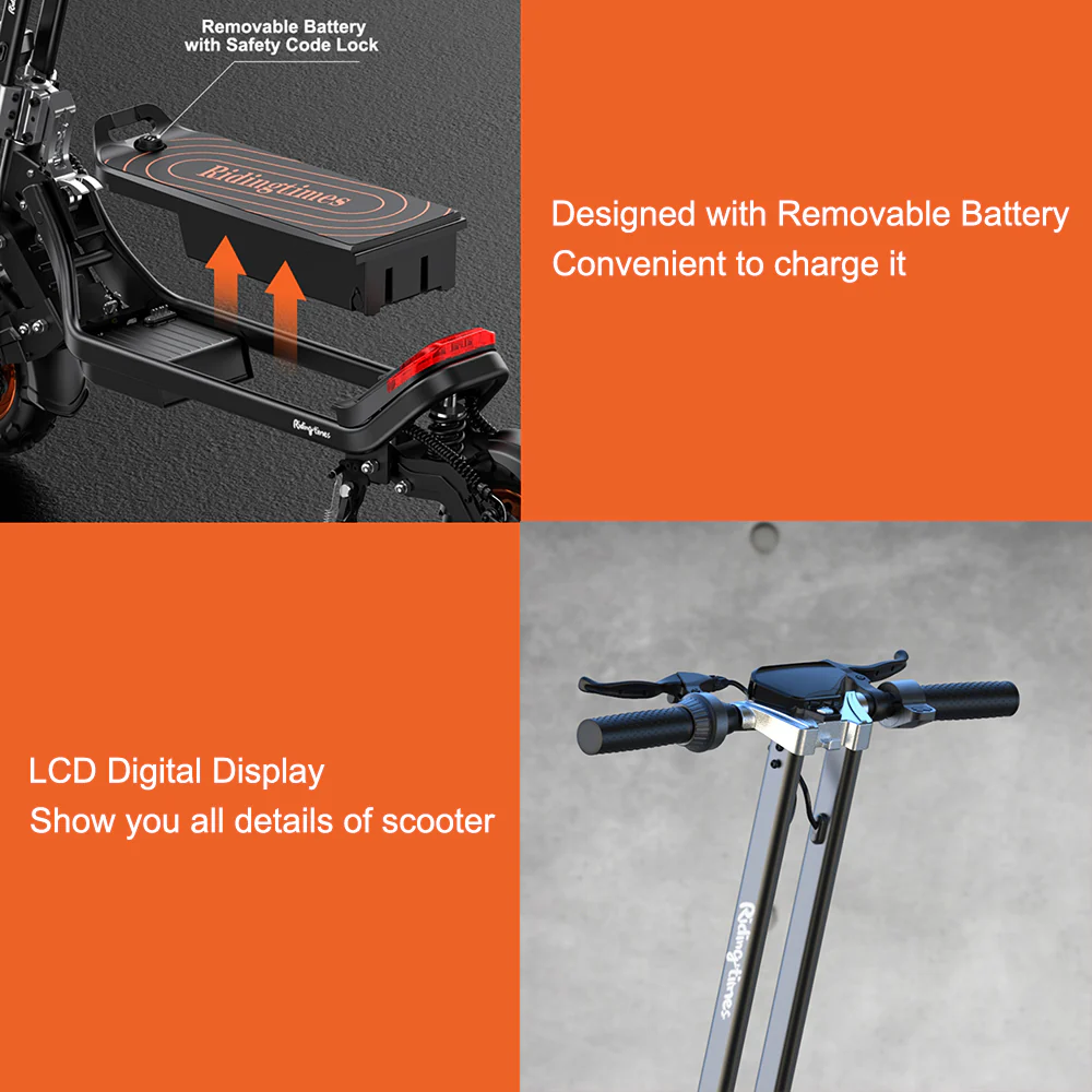 5th Wheel G63 Electric Scooter - Pneumatic Off-road Tires - 35 Mph - Image 6