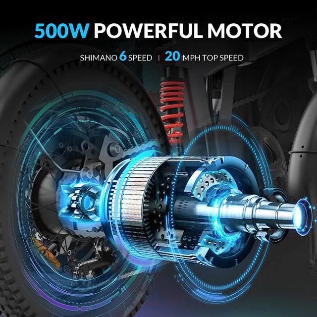 5th Wheel Thunder 1FT Fat Tire Electric Bike for Adults - Peak 1000W Motor - Image 7