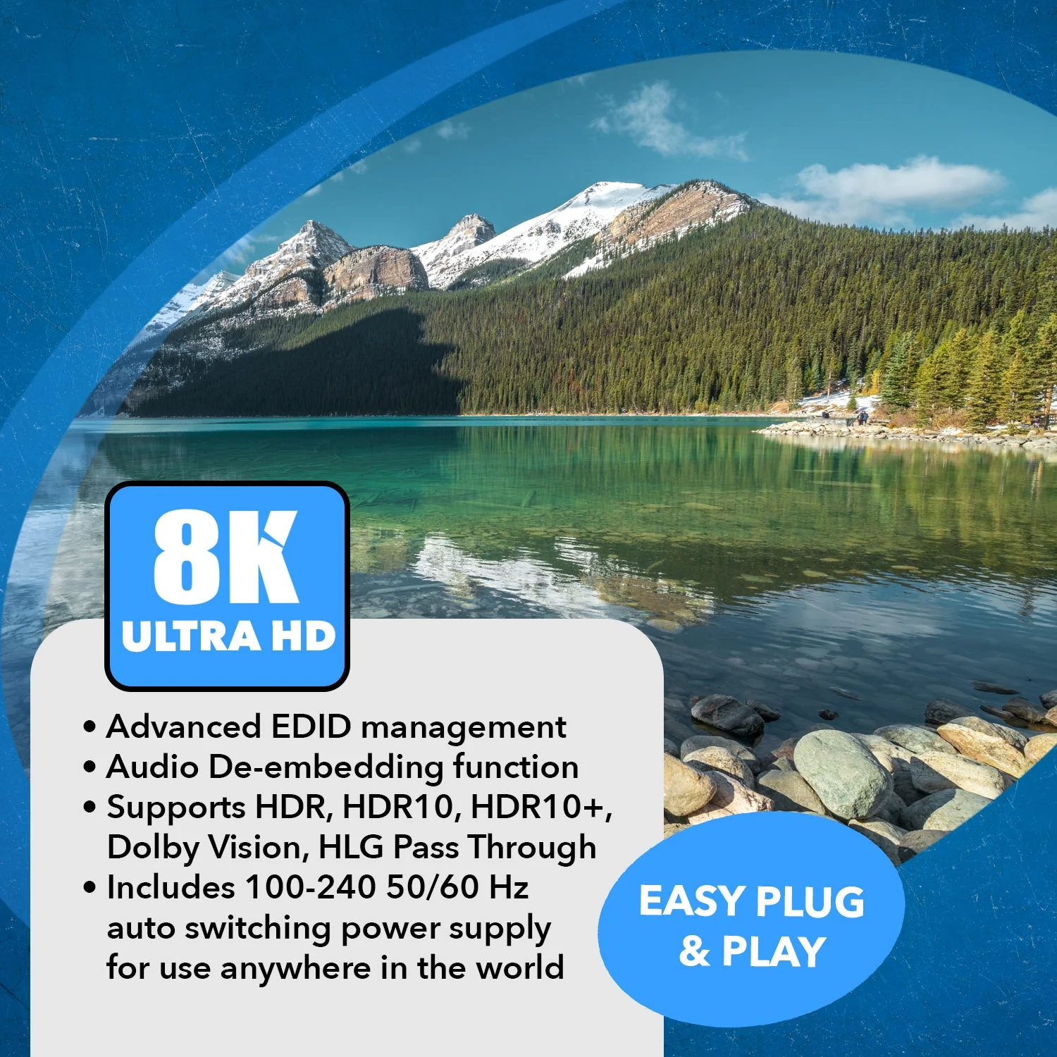 8K HDMI 2x1 Switch with Audio Extraction and EDID management (BK-21A) - Image 7