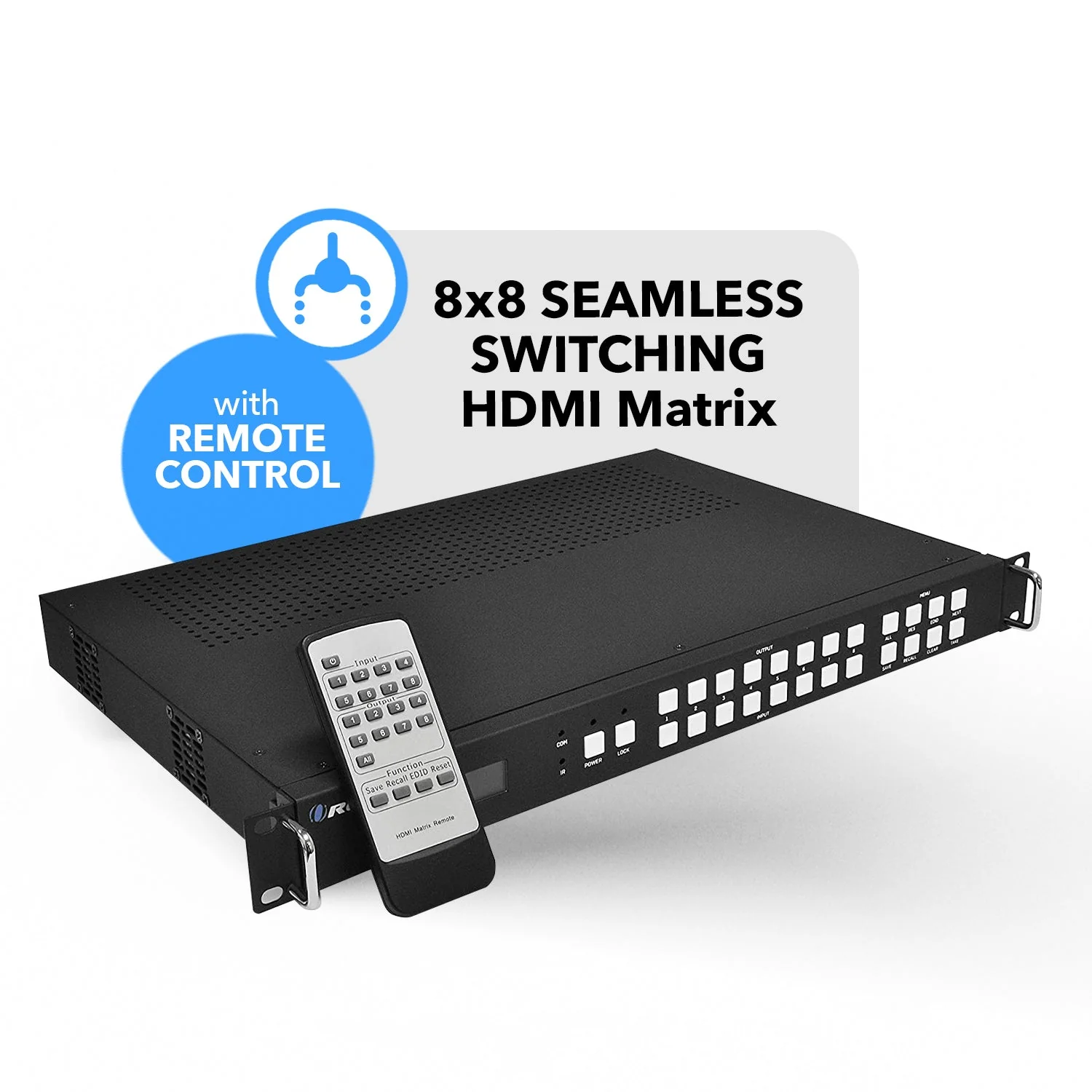 8x8 Matrix with Video Wall Controller 4K - 4x2 Video Wall (UHD-808VW) - Image 3