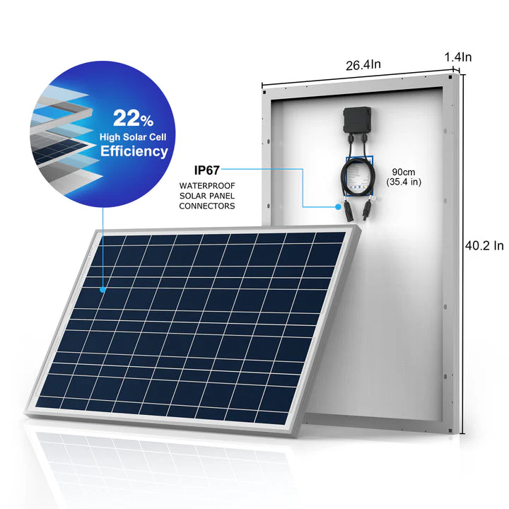 Acopower 100W poly
300Ah/1.5kW
(3x100Ah) Li300Ah P600w - Image 3