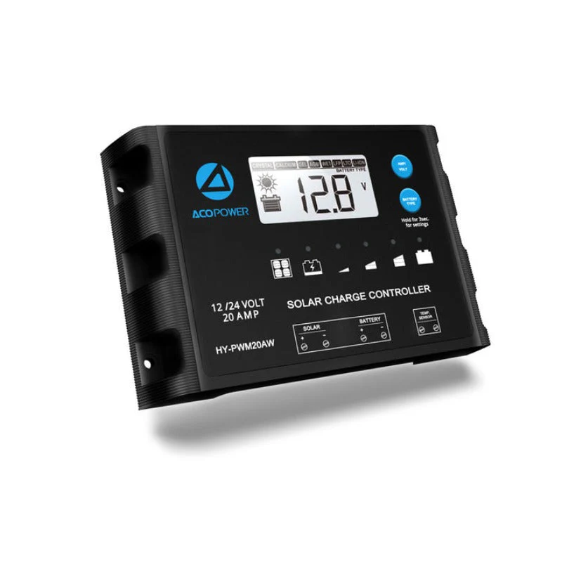 ACOPOWER 200W 12V Poly Solar RV Kits, 20A PWM Charge Controller - Image 3