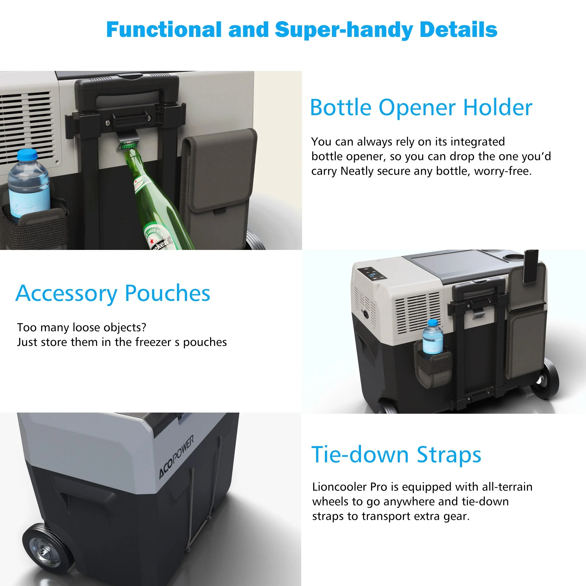 Acopower LionCooler Pro Portable Solar Fridge Freezer, 32 Quarts – With Battery - Image 4