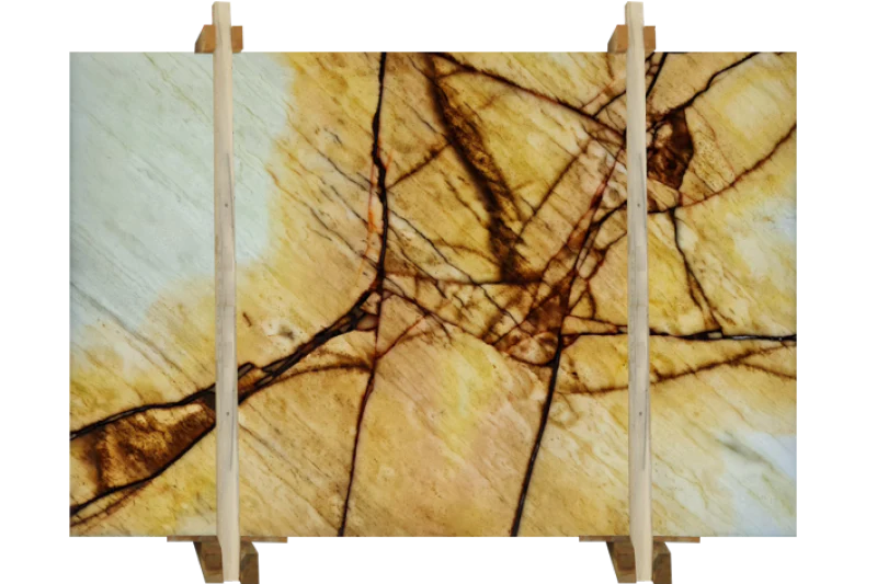 Agora Gold Light Beige Marble Slabs Polished - Livfloors Collection - Image 3