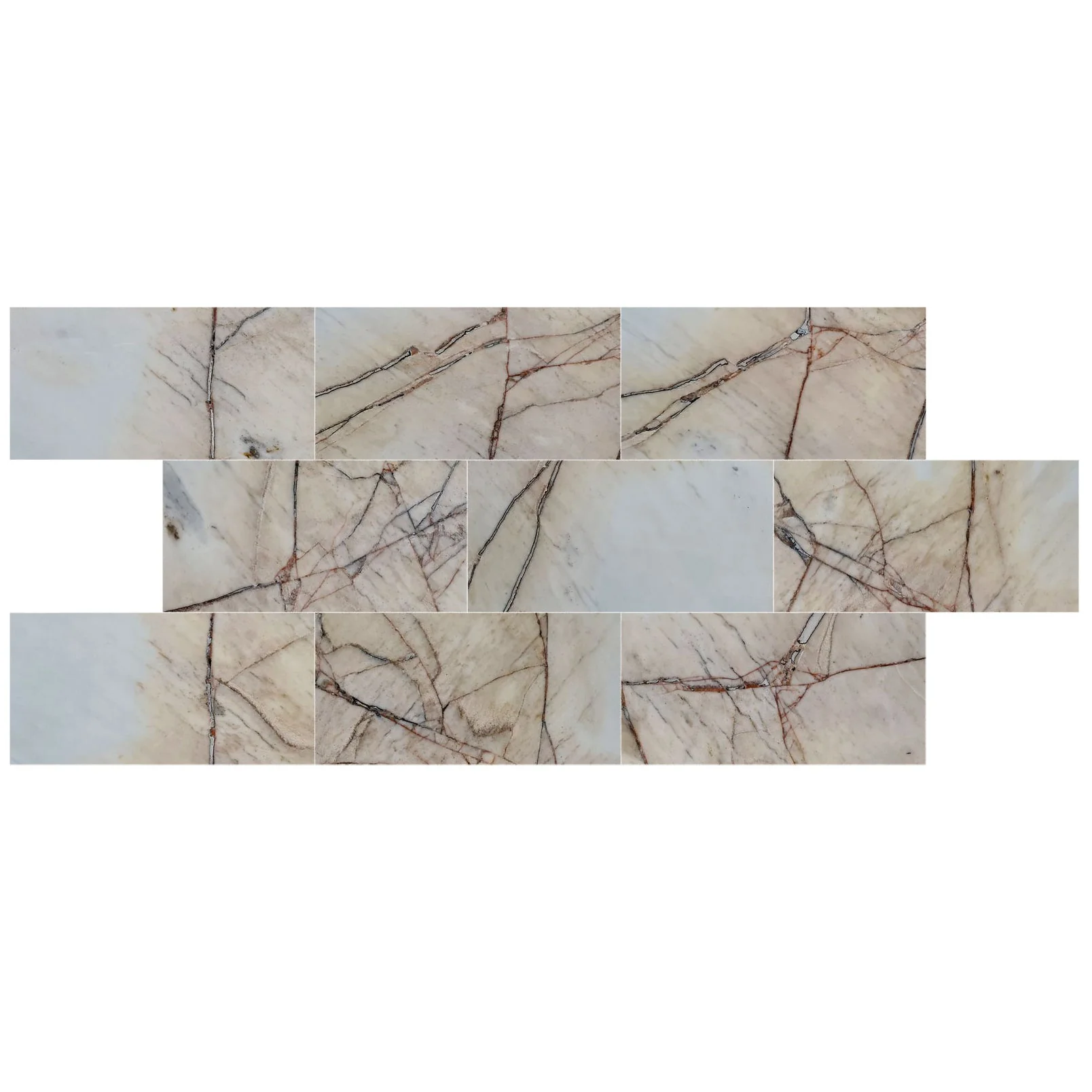 Agora Gold White Exotic Marble Polished Floor and Wall Tile - Large Format - Livfloors Collection - Image 2