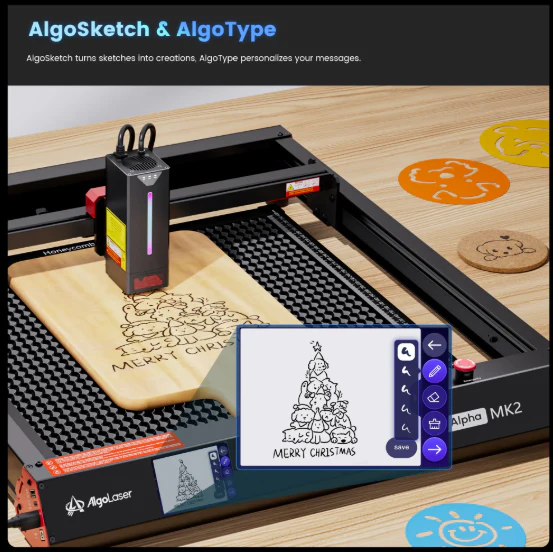 Algolaser Alpha MK2 40W Laser Cutter & Engraver - Image 8