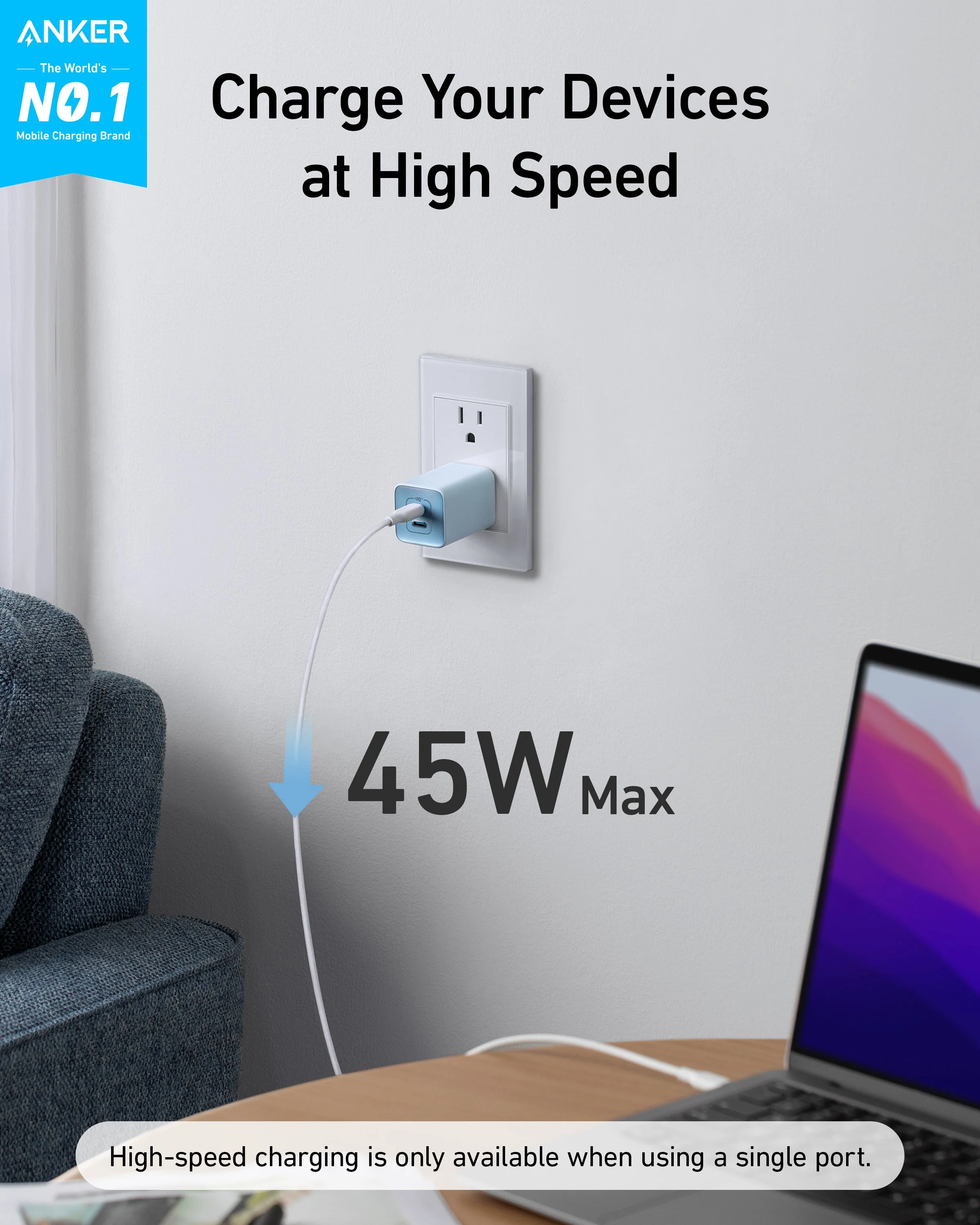 Anker 523 Charger (Nano 3, 47W) - Image 3