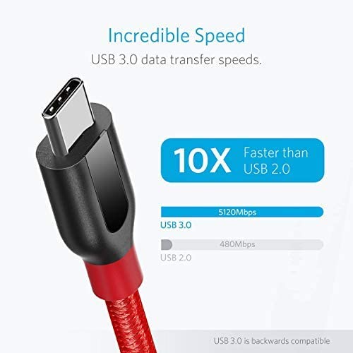 Anker Powerline+</b> USB C to USB 3.0 Cable (3 ft, 6 ft) - Image 11