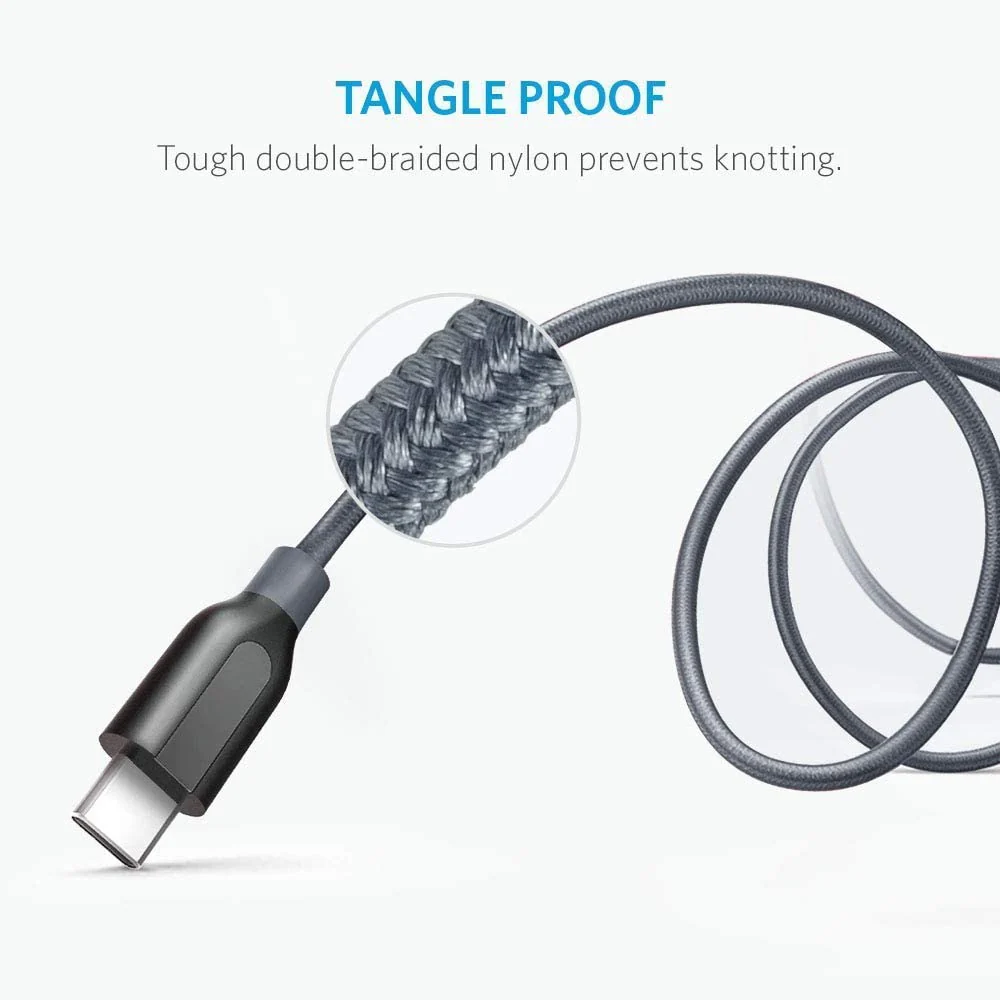 Anker Powerline+</b> USB C to USB 3.0 Cable (3 ft, 6 ft) - Image 4