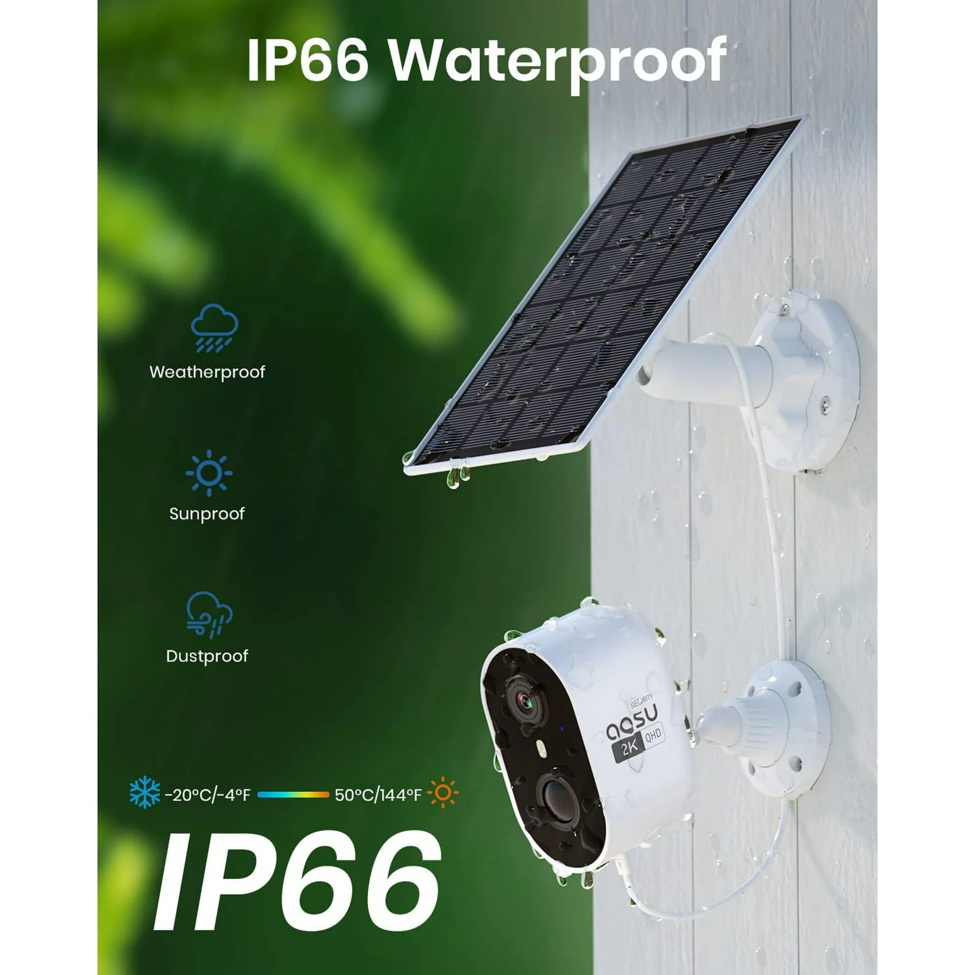 AOSU 2K Solar Battery Powered Security Camera - C7L2BA11 - Image 4