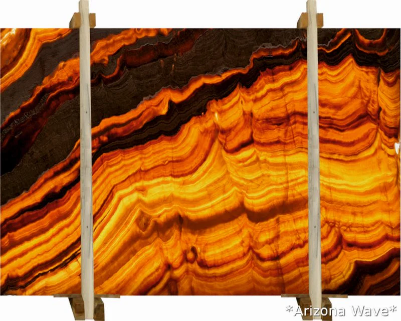 Arizona Wave Bookmatching Onyx Slabs Polished - Full Truckload - Image 3