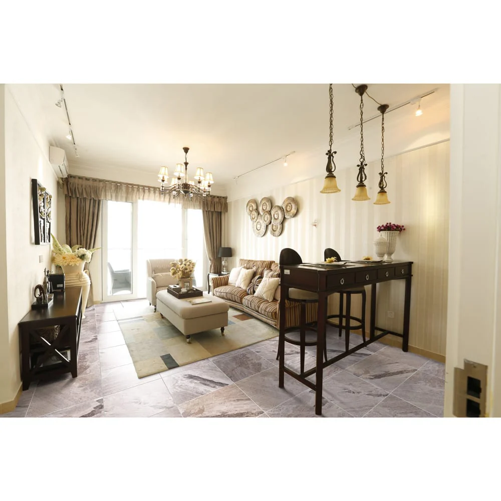 Atlantic Grey Cloudy Floor and Wall Marble Tile Polished - Livfloors Collection - Image 13