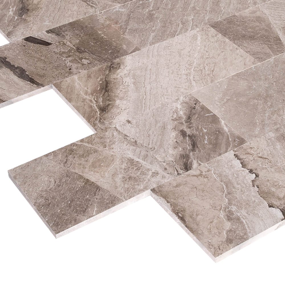 Atlantic Grey Cloudy Floor and Wall Marble Tile Polished - Livfloors Collection - Image 3