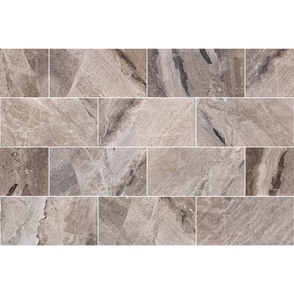 Atlantic Grey Cloudy Floor and Wall Marble Tile Polished - Livfloors Collection - Image 4