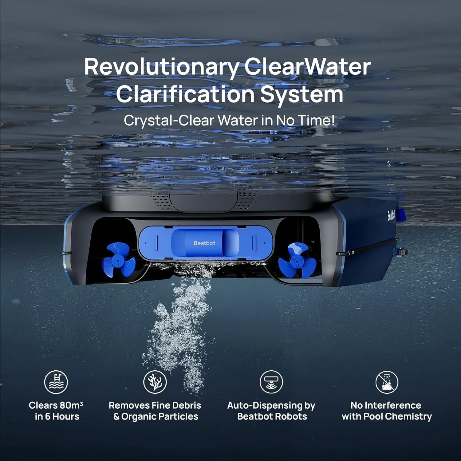 Beatbot AquaSense® 2 Robotic Pool Cleaner + iSkim® Ultra Robotic Pool Skimmer - Image 9