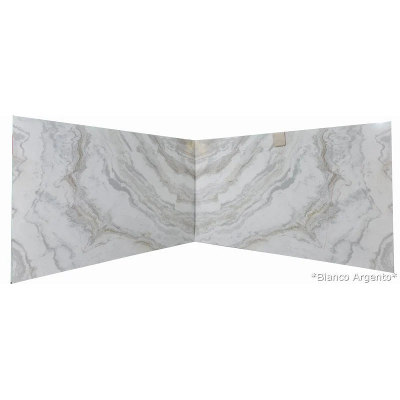 Bianco Argento White Bookmatching Marble Slabs Polished - Livfloors Collection - Image 3