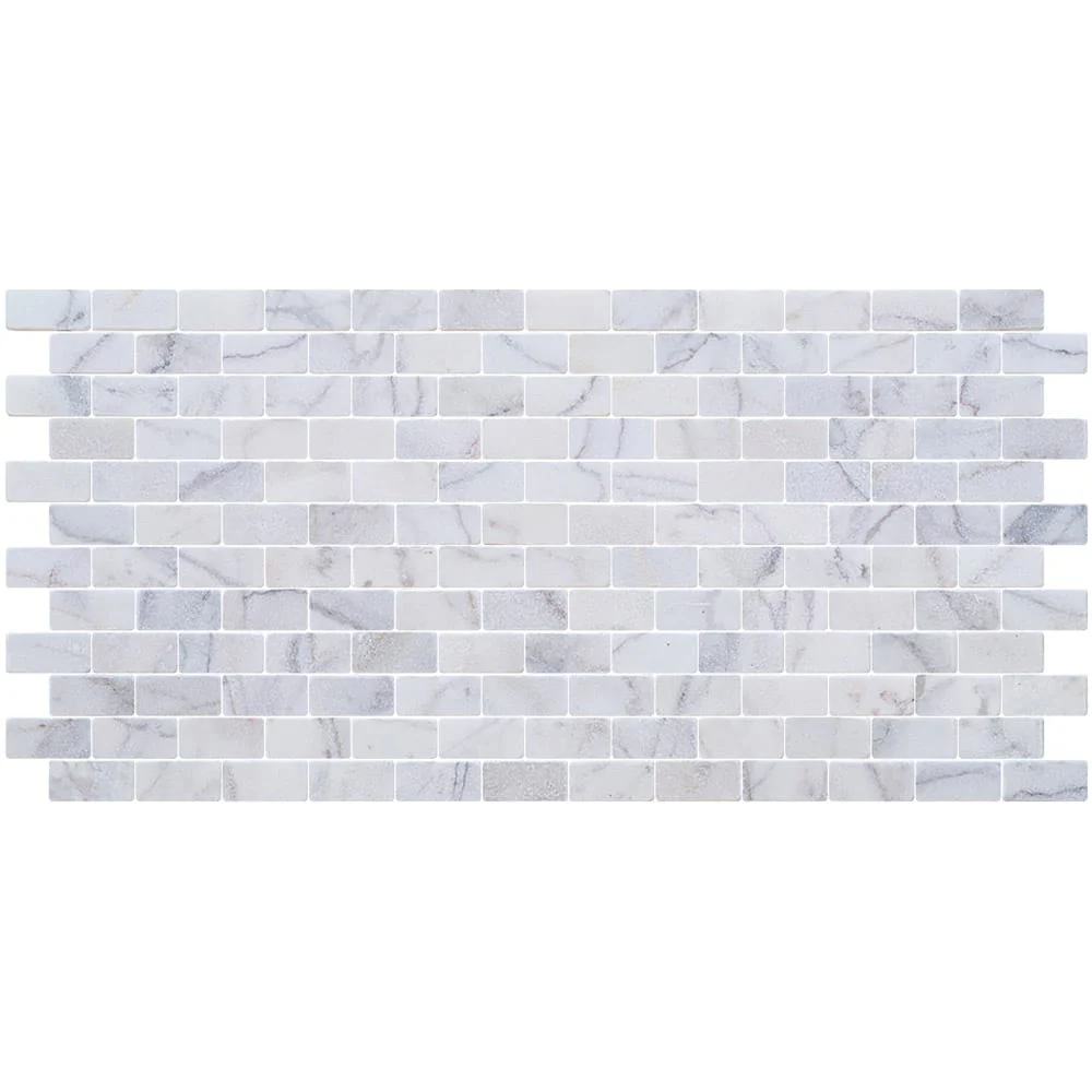 Bianco Ibiza White Marble Tumbled Mosaic Floor and Wall Tile - Livfloors Collection - Image 11