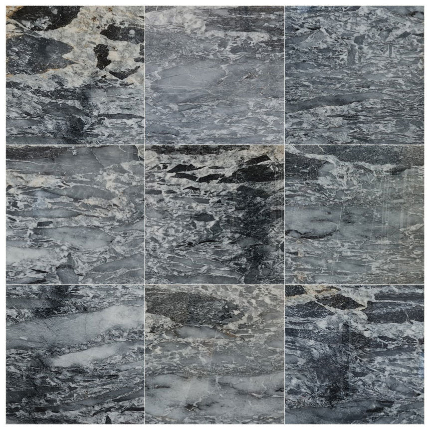 Black Leopard Exotic Marble Polished Floor and Wall Tile - Large Format - Livfloors Collection - Image 3