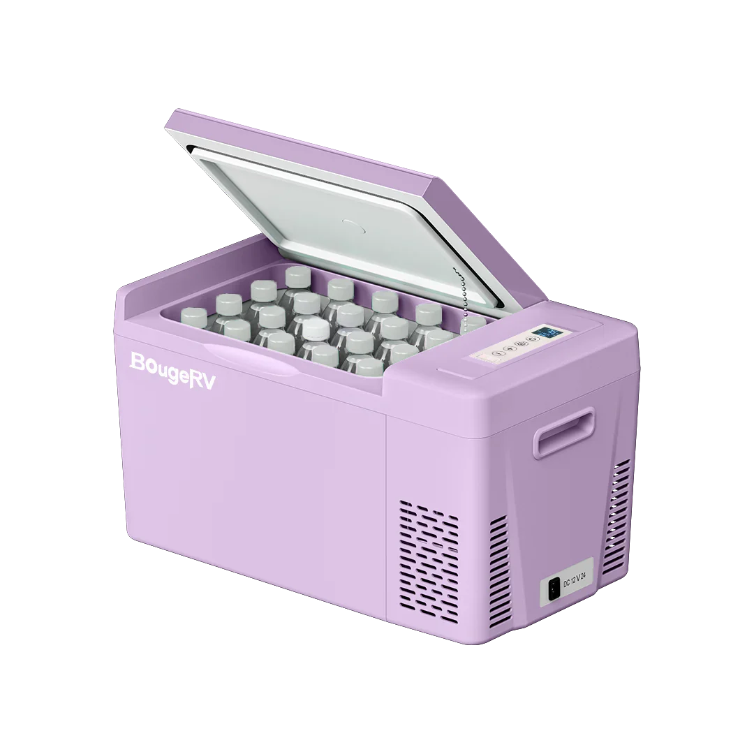 BougeRV 12V 23 Quart Purple Mini Fridge