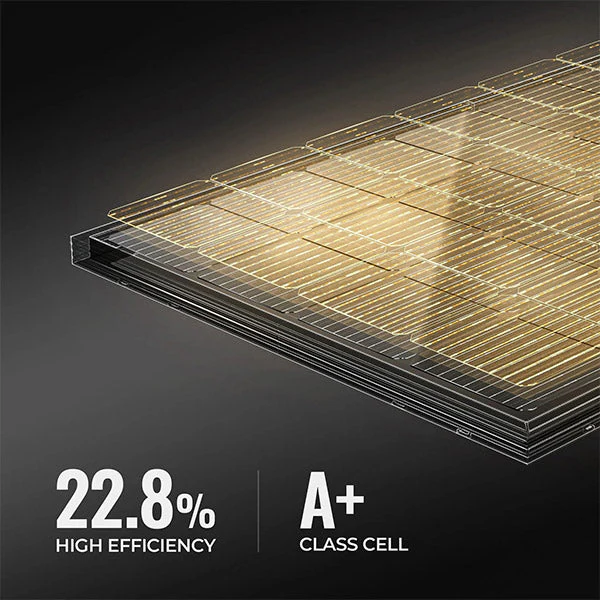 BougeRV 200W 12V 9BB Mono Solar Panel - Image 2