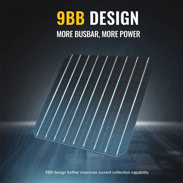 BougeRV 200W 12V 9BB Mono Solar Panel - Image 4