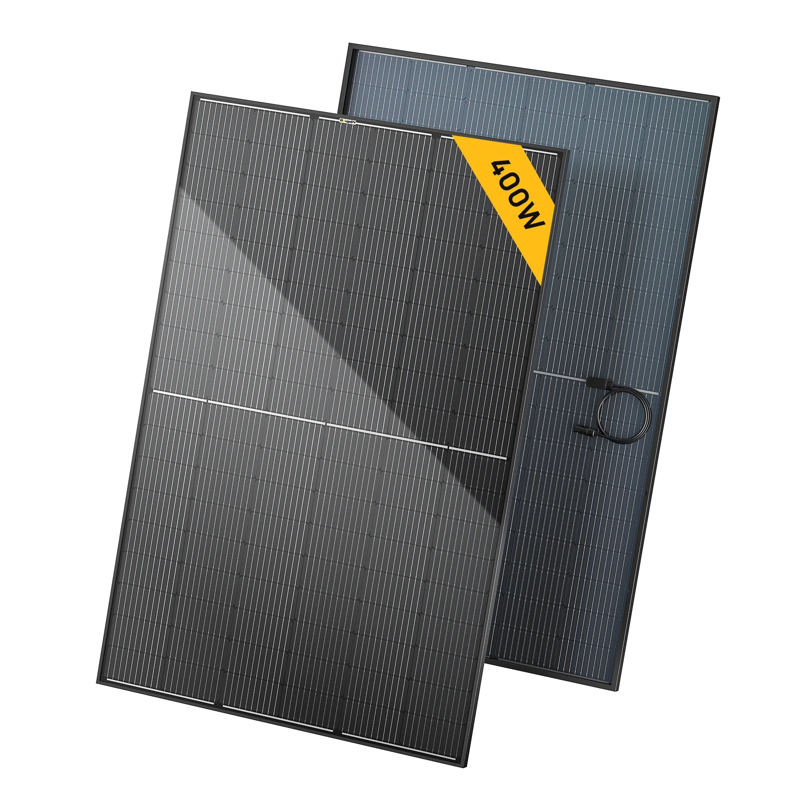 BougeRV 400 Watt Rigid Bifacial 10BB Mono Solar Panel