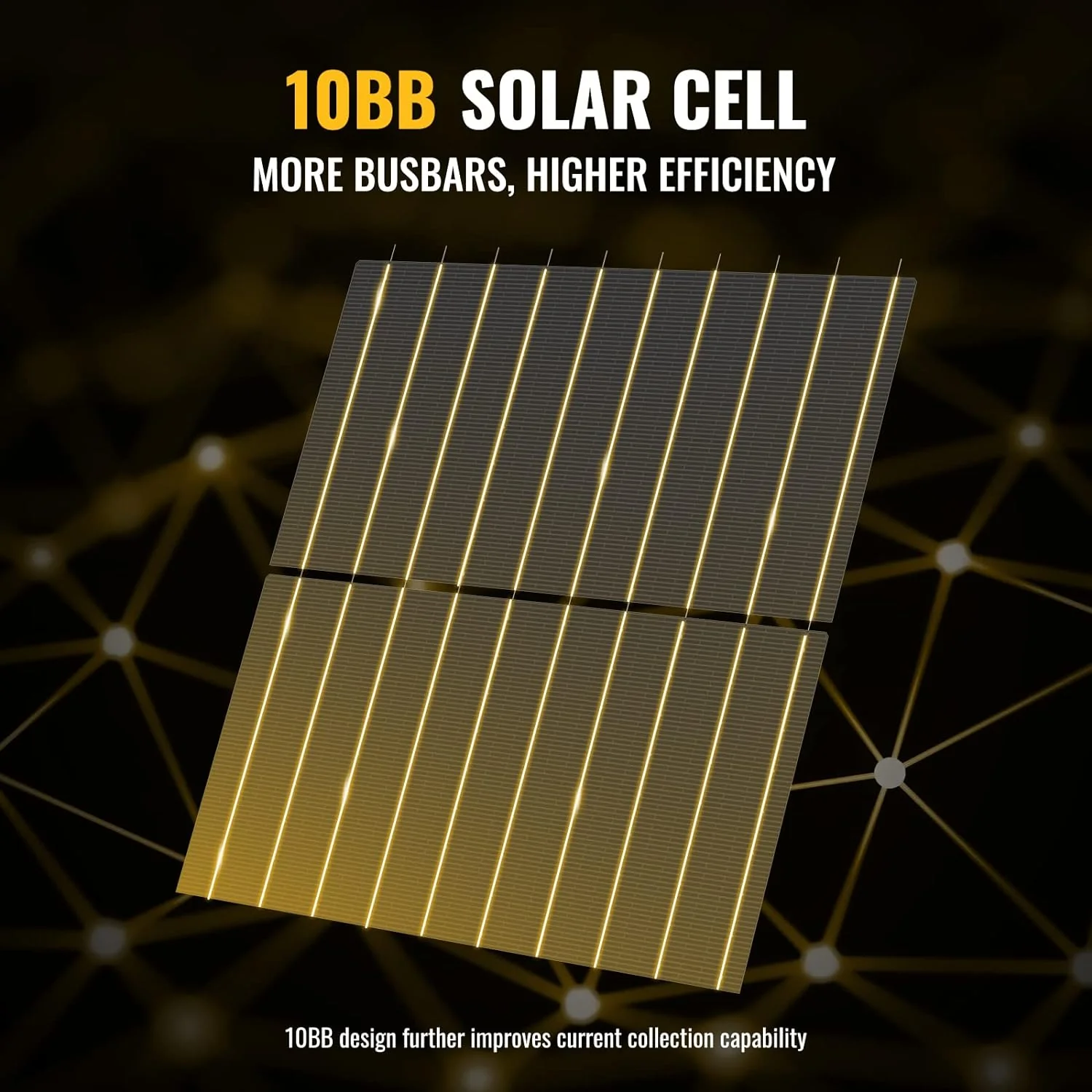 BougeRV 400 Watt Rigid Bifacial 10BB Mono Solar Panel - Image 2
