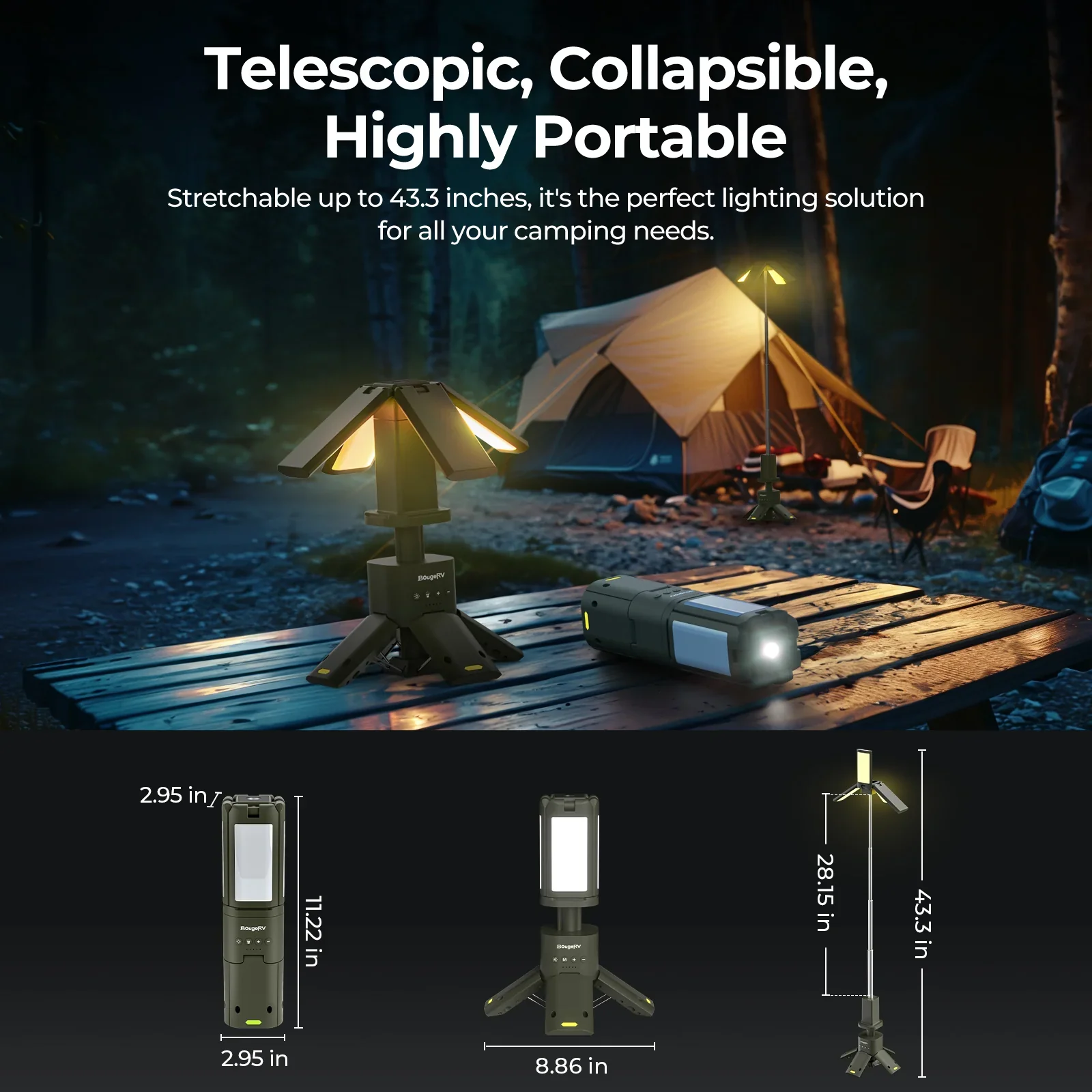 BougeRV Outdoor Portable Camping Lantern - Image 3