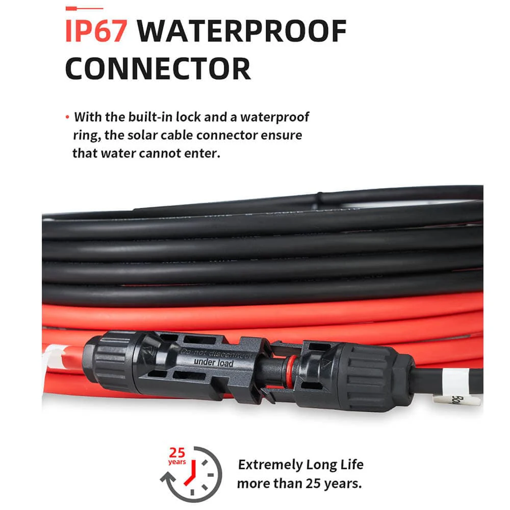 BougeRV Solar Extension Cable with Extra Free Connectors - Image 5