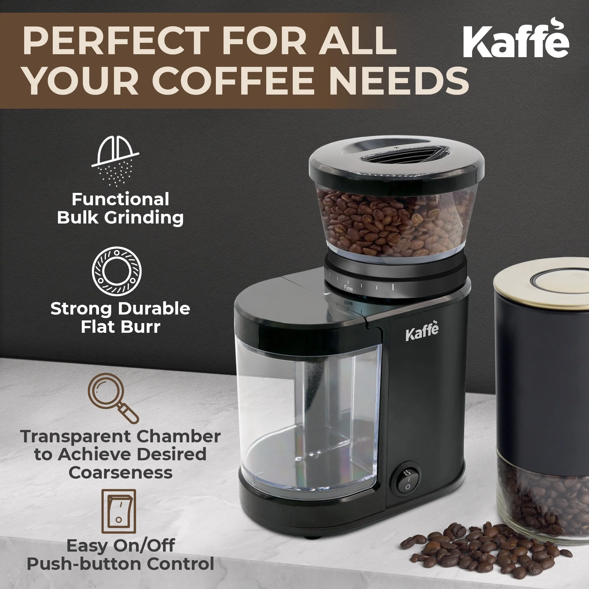 Burr Coffee Grinder, KF8021 - Image 4