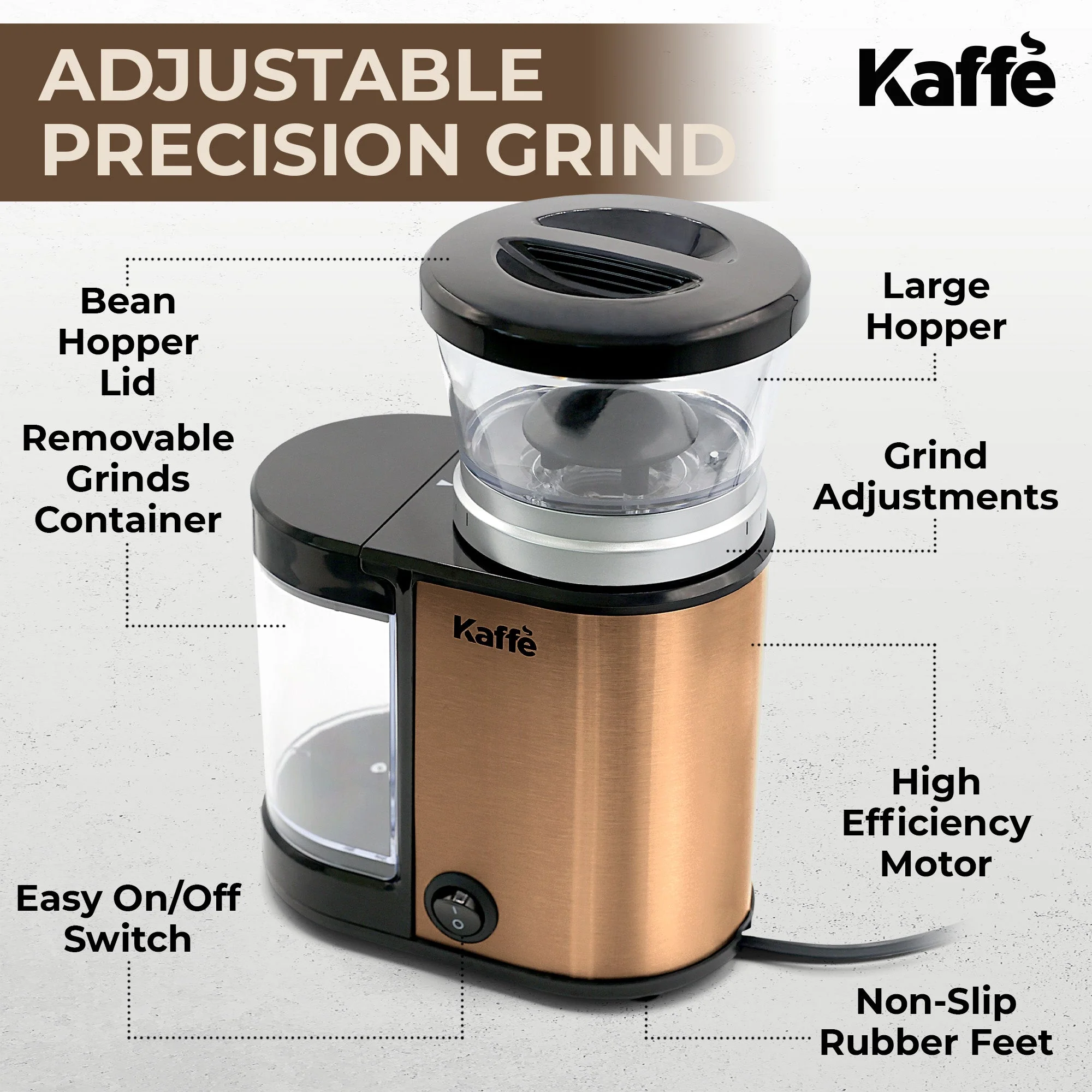 Burr Coffee Grinder, KF8023 - Image 5